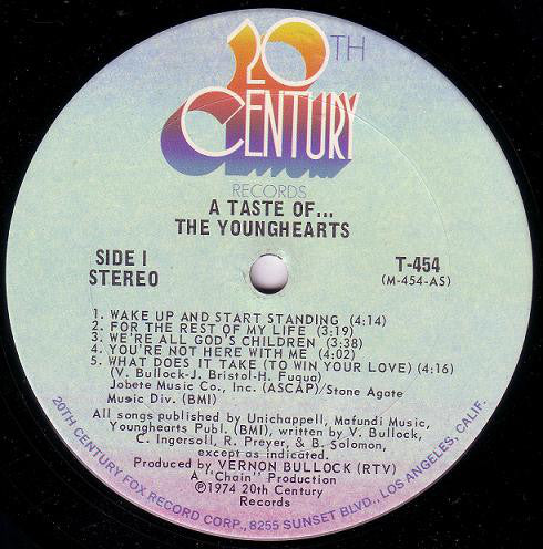 The Younghearts ~ A Taste Of... (Vinyl) - Djungel & Jazz