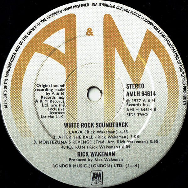 Rick Wakeman ~ White Rock (Vinyl) - Djungel & Jazz