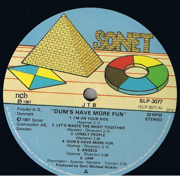 JTB* : Dum's Have More Fun (LP, Album)