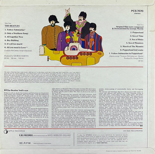 The Beatles ~ Yellow Submarine (Vinyl) - Djungel & Jazz