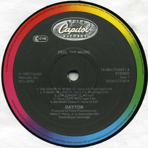Dayton : Feel The Music (LP, Album)