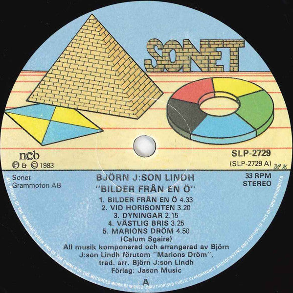 Björn J:Son Lindh ~ Atlantis - Bilder Från En Ö (Vinyl) - Djungel & Jazz