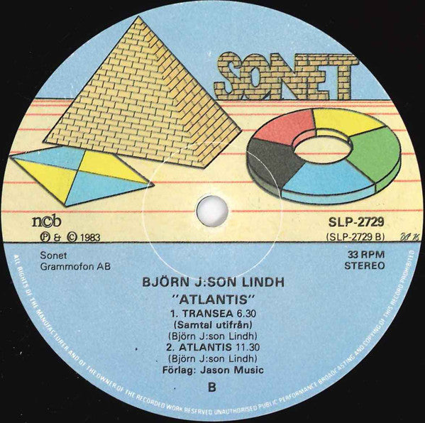 Björn J:Son Lindh ~ Atlantis - Bilder Från En Ö (Vinyl) - Djungel & Jazz