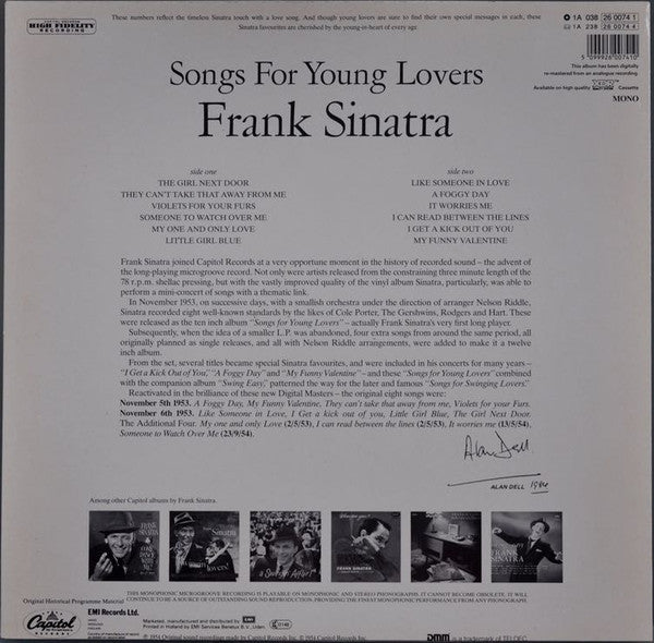 Frank Sinatra ~ Songs For Young Lovers (Vinyl) - Djungel & Jazz