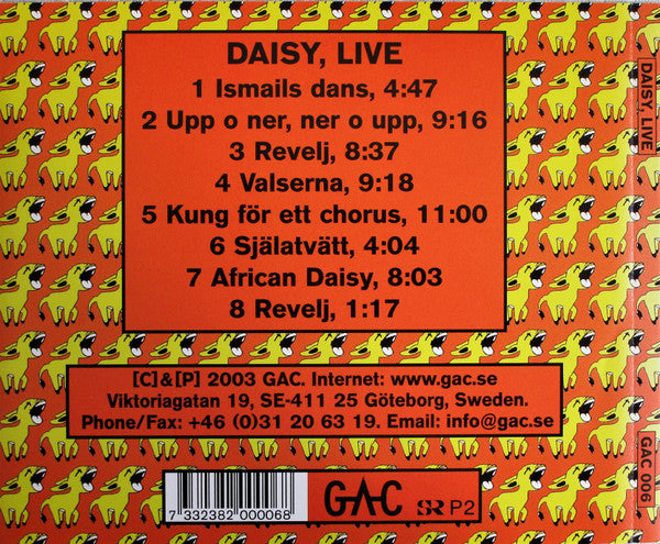 Daisy ~ Live (Vinyl) - Djungel & Jazz