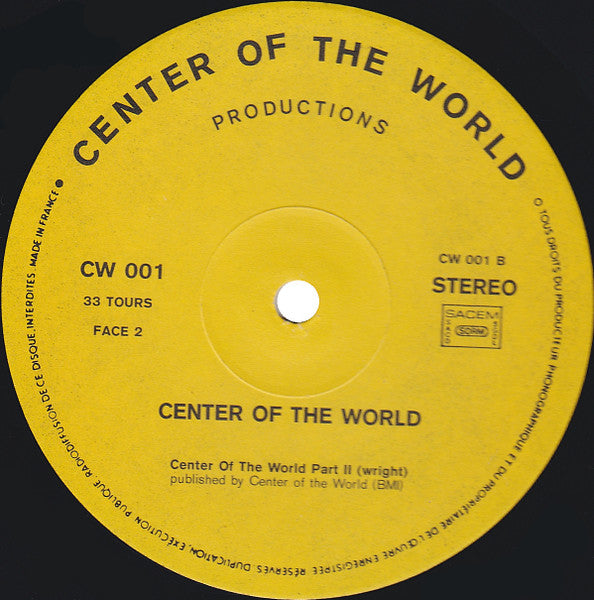 Center Of The World ~ Center Of The World. Volume I (Vinyl) - Djungel & Jazz
