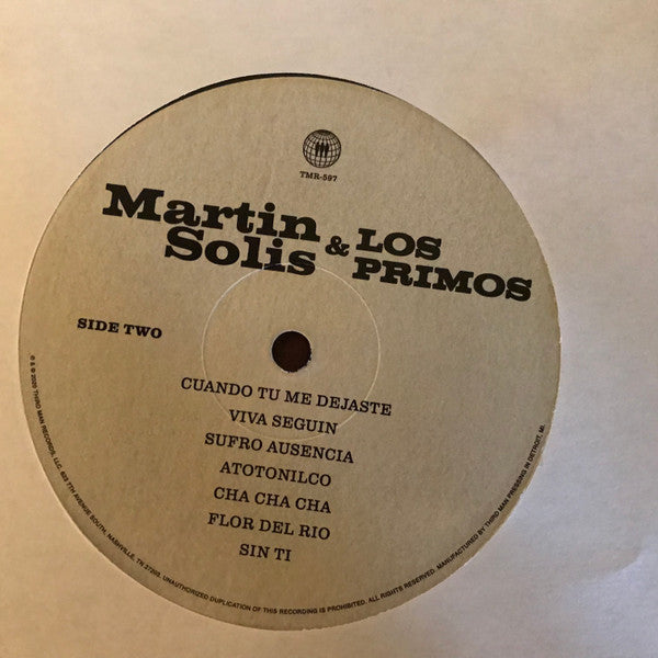 Martin Solis & Los Primos ~ Martin Solis & Los Primos (Vinyl) - Djungel & Jazz