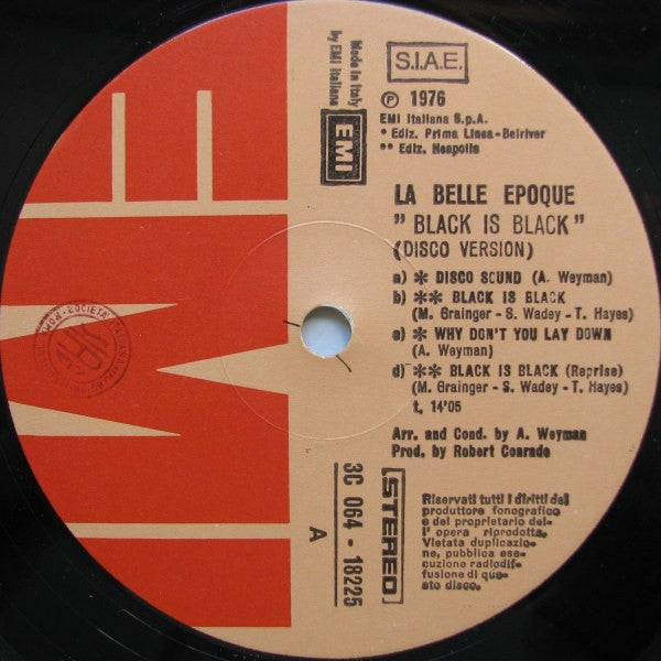 Belle Epoque ~ Black Is Black (Vinyl) - Djungel & Jazz