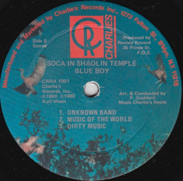 Blue Boy ~ Soca In The Shaolin Temple (Vinyl) - Djungel & Jazz