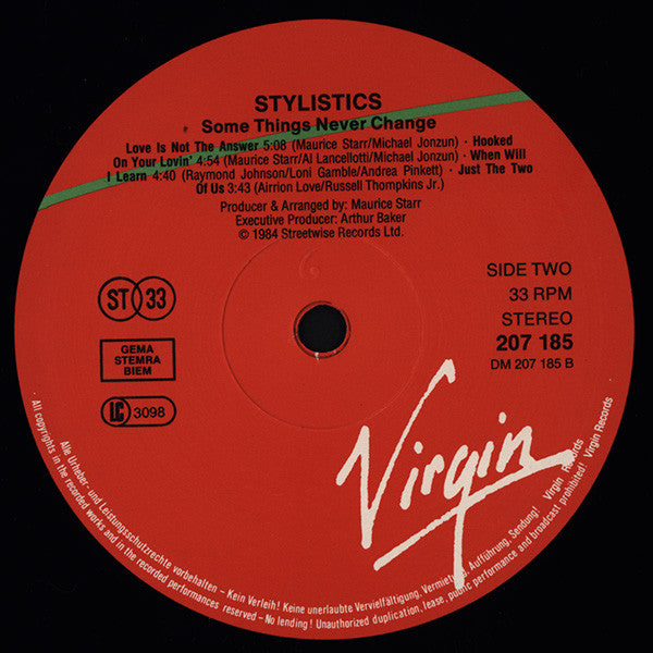 The Stylistics ~ Some Things Never Change (Vinyl) - Djungel & Jazz
