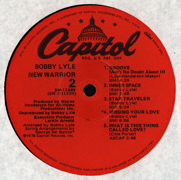 Bobby Lyle : New Warrior (LP, Album)