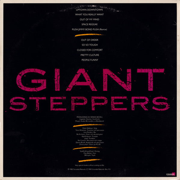 Giant Steppers ~ Giant Steppers (Vinyl) - Djungel & Jazz
