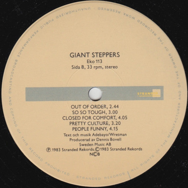 Giant Steppers ~ Giant Steppers (Vinyl) - Djungel & Jazz