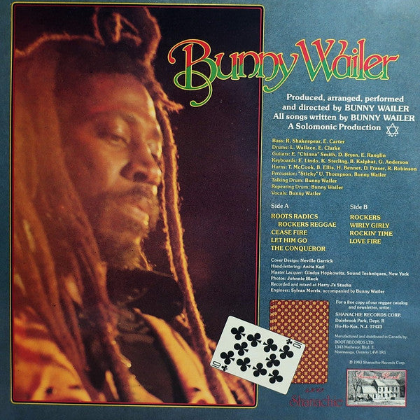 Bunny Wailer : Roots Radics Rockers Reggae (LP, Album)