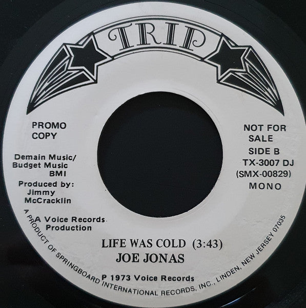 Joe Jonas  ~ Life Was Cold (Vinyl) - Djungel & Jazz