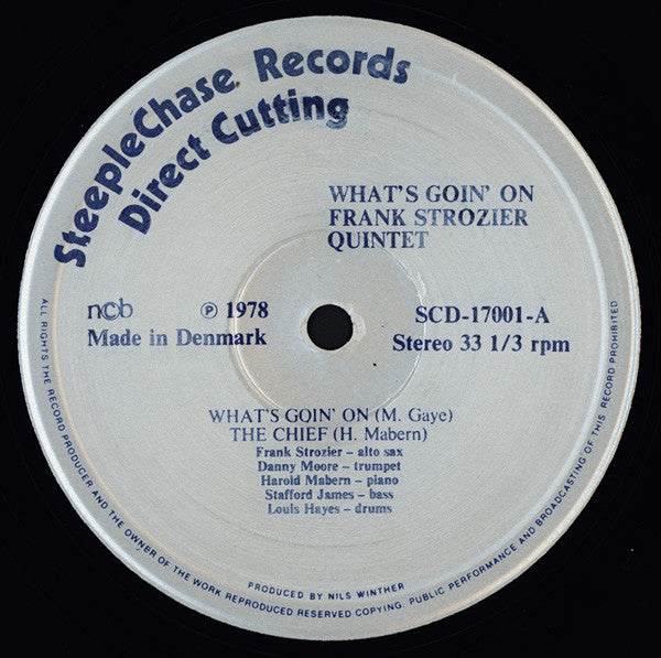Frank Strozier Quintet ~ What's Goin' On (Vinyl) - Djungel & Jazz