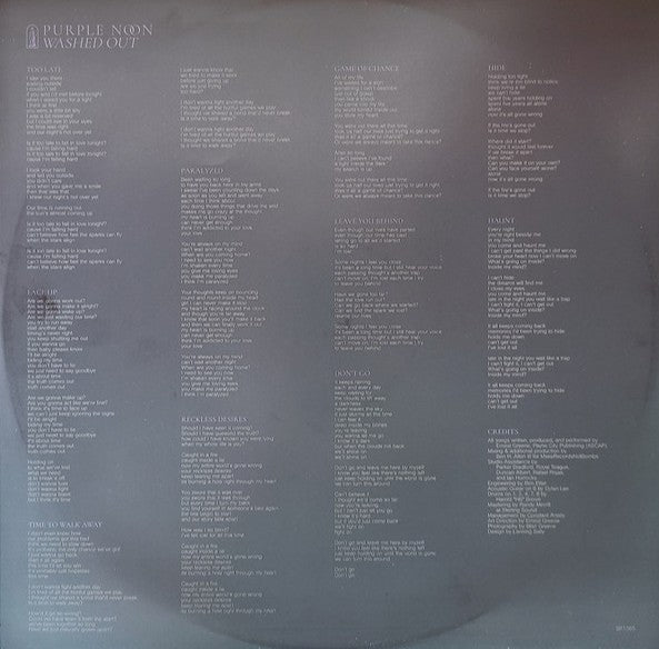 Washed Out : Purple Noon (LP, Album)