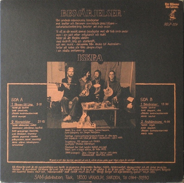 Iskra : Besvärjelser (LP, Album)