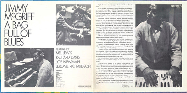 Jimmy McGriff ~ A Bag Full Of Blues (Vinyl) - Djungel & Jazz