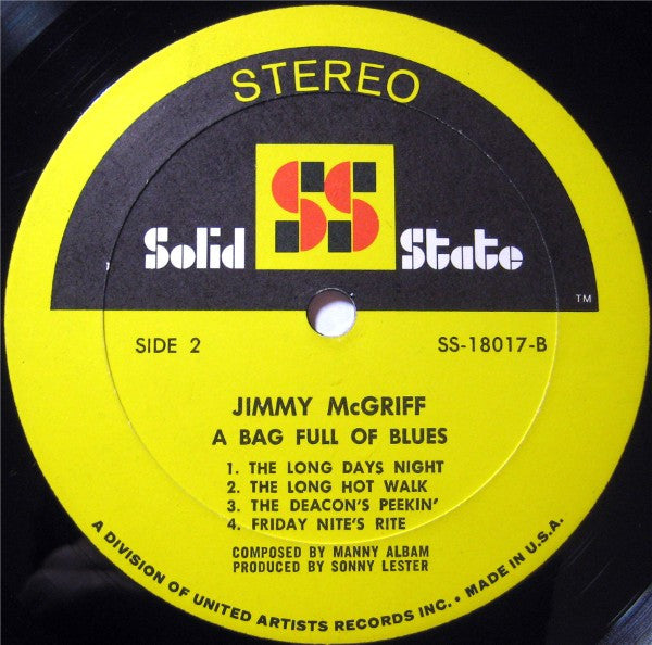 Jimmy McGriff ~ A Bag Full Of Blues (Vinyl) - Djungel & Jazz