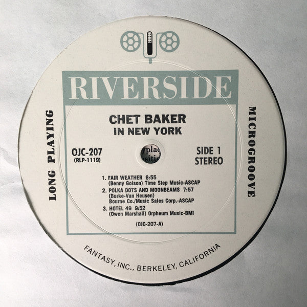 Chet Baker ~ In New York (Vinyl) - Djungel & Jazz