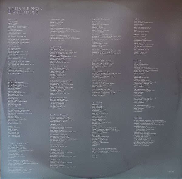 Washed Out ~ Purple Noon (Vinyl) - Djungel & Jazz