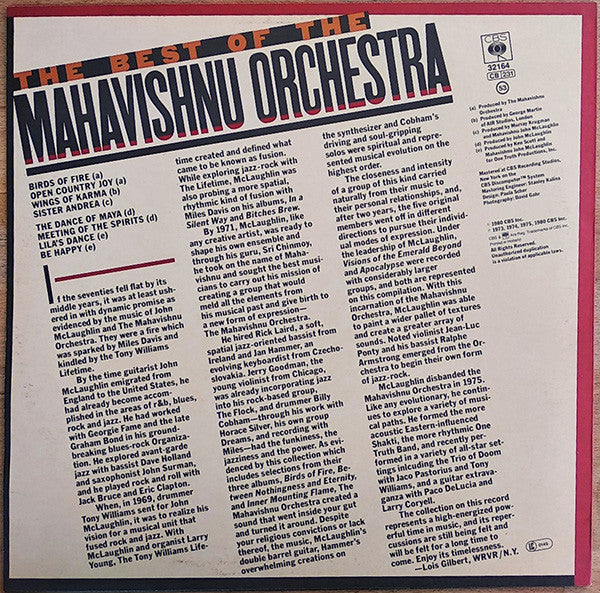 Mahavishnu Orchestra ~ The Best Of The Mahavishnu Orchestra (Vinyl) - Djungel & Jazz