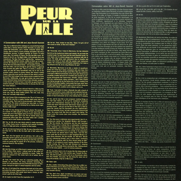 Ennio Morricone ~ Peur Sur La Ville (Vinyl) - Djungel & Jazz