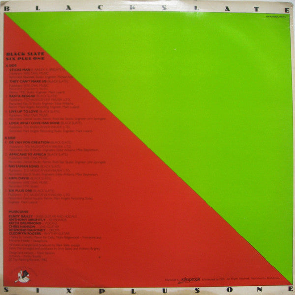 Black Slate : Six Plus One (2xLP, Album, Ltd)