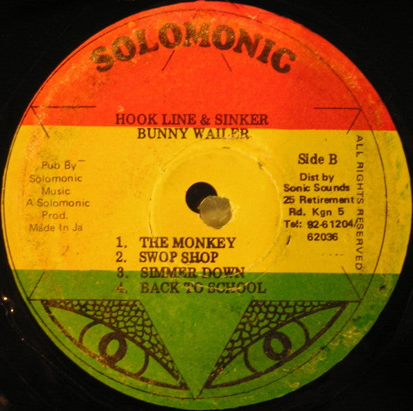 Bunny Wailer ~ Hook Line & Sinker (Vinyl) - Djungel & Jazz
