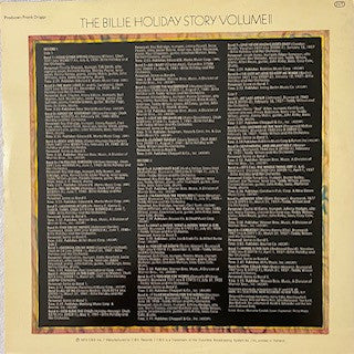 Billie Holiday ~ The Billie Holiday Story Volume II (Vinyl) - Djungel & Jazz