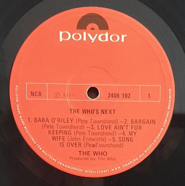 The Who ~ Who's Next (Vinyl) - Djungel & Jazz