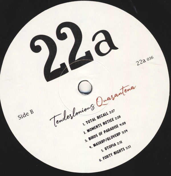 Tenderlonious ~ Quarantena (Vinyl) - Djungel & Jazz
