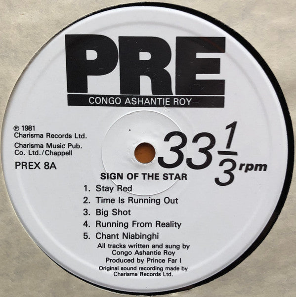 Congo Ashanti Roy : Sign Of The Star (LP, Album)