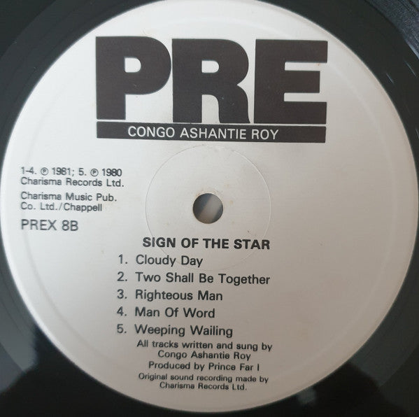 Congo Ashanti Roy : Sign Of The Star (LP, Album)
