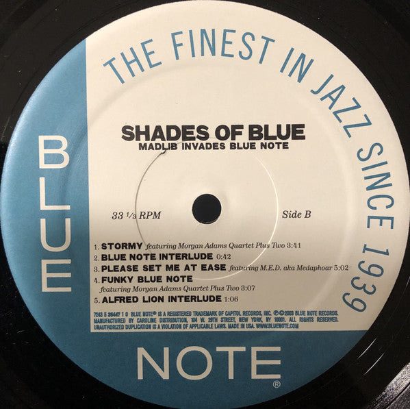 Madlib ~ Shades Of Blue (Vinyl) - Djungel & Jazz