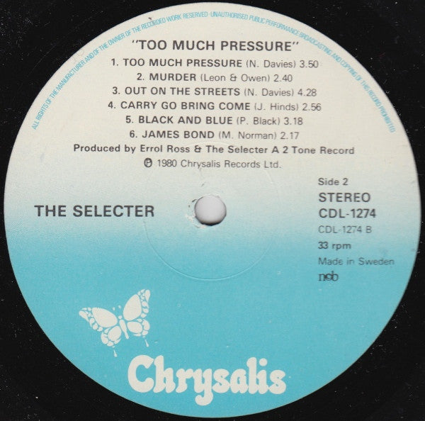 The Selecter ~ Too Much Pressure (Vinyl) - Djungel & Jazz