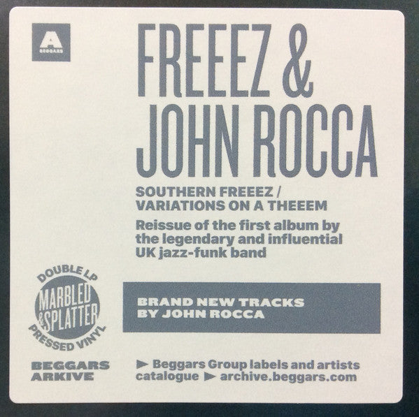 Freeez + John Rocca ~ Southern Freeez / Variations On A Theeem (Vinyl) - Djungel & Jazz