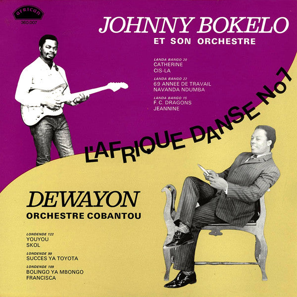 L'Orchestre Conga 68 De Johnny Bokelo / Orchestre Cobantou ~ L'Afrique Danse No 7 (Vinyl) - Djungel & Jazz