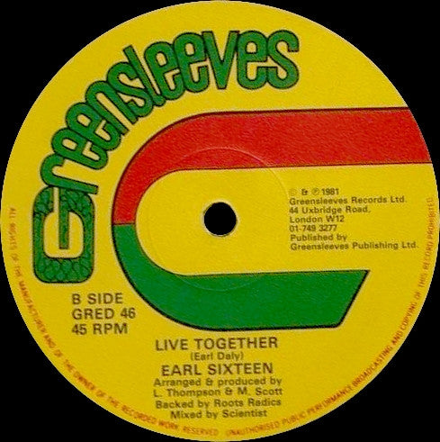Freddie McKay / Earl Sixteen : Another Weekend / Live Together (12")