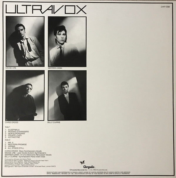 Ultravox : Vienna (LP, Album)