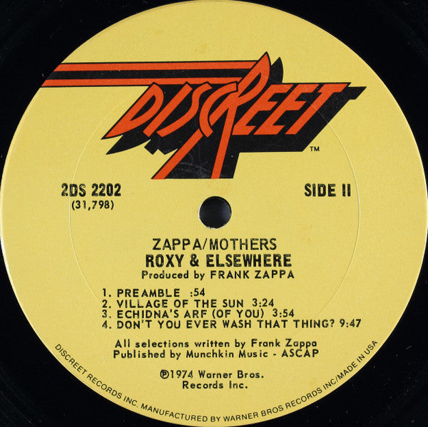 Zappa / Mothers ~ Roxy & Elsewhere (Vinyl) - Djungel & Jazz