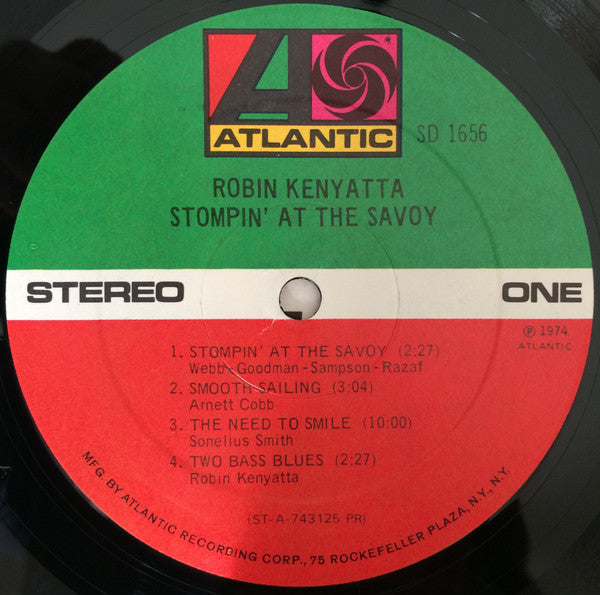 Robin Kenyatta : Stompin' At The Savoy (LP, Album, PR)