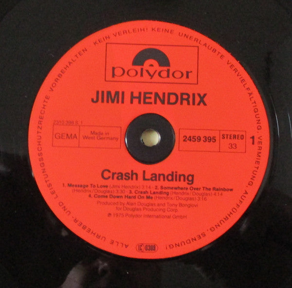 Jimi Hendrix ~ Crash Landing (Vinyl) - Djungel & Jazz