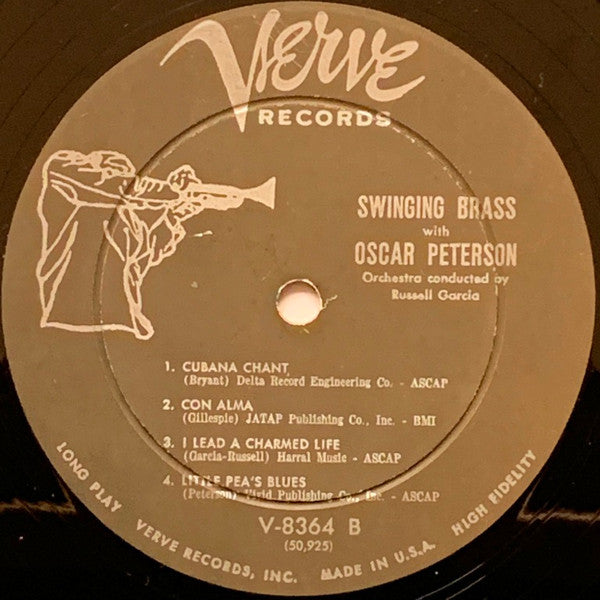 The Oscar Peterson Trio, Russell Garcia ~ Swinging Brass With The Oscar Peterson Trio (Orchestra Conducted By Russell Garcia (Vinyl) - Djungel & Jazz