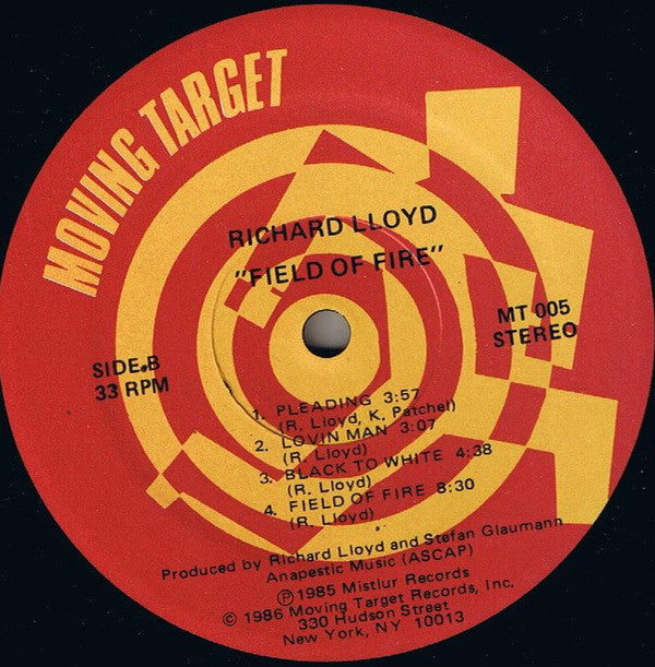 Richard Lloyd ~ Field Of Fire (Vinyl) - Djungel & Jazz