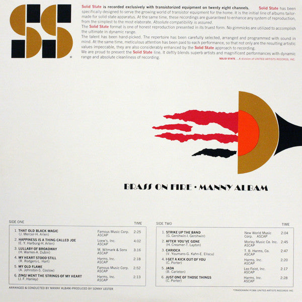 Manny Albam ~ Brass On Fire (Vinyl) - Djungel & Jazz