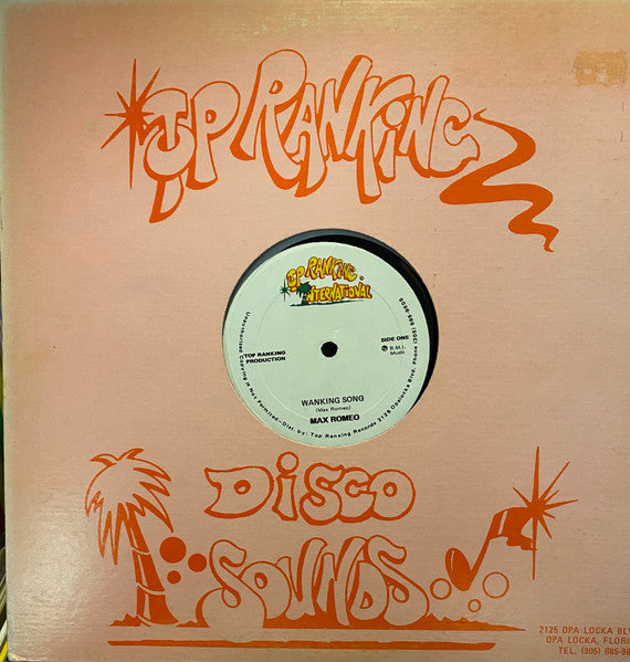 Max Romeo / Ty Riddim Section : Wanking Song / The Half That Never Been Told (12", Maxi)