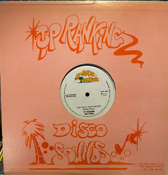 Max Romeo / Ty Riddim Section : Wanking Song / The Half That Never Been Told (12", Maxi)