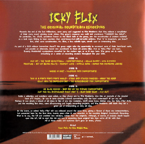 The Residents ~ Icky Flix (The Original Soundtrack Recording) (Vinyl) - Djungel & Jazz